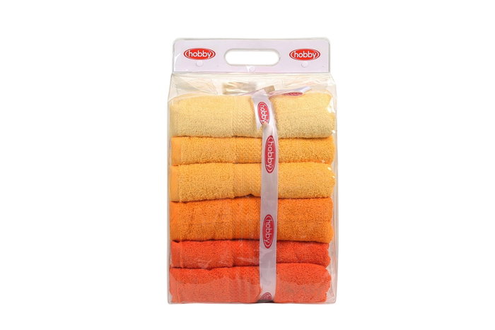 Aucune Juego de 4 toallas de baño - 70 x 140 cm - Amarillo Aucune Juego de 4 toallas de baño - 70 x 140 cm - Amarillo